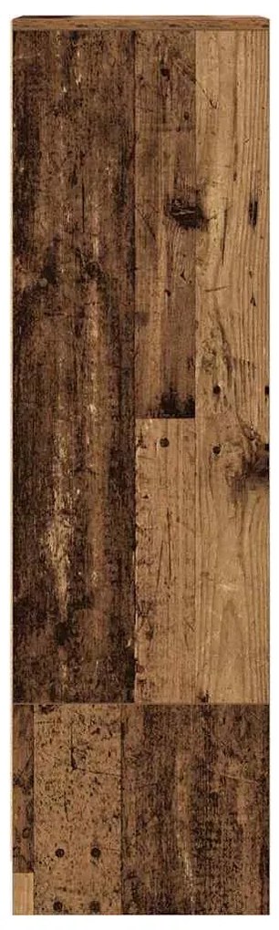 vidaXL Ντουλάπι Όψη Παλαιού Ξύλου 29,5x34x119,5 εκ. Επεξεργασμένο Ξύλο