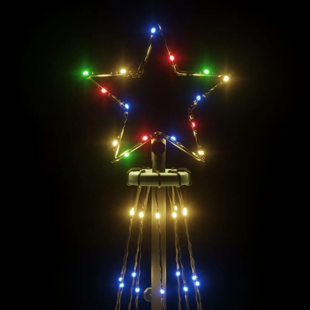 vidaXL Χριστουγεννιάτικο Δέντρο Κώνος 310 LED Πολύχρωμο 100x300 εκ.