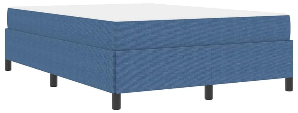 vidaXL Σκελετός Κρεβατιού Άλλο Μπλε 140 x 190 cm Βελούδο