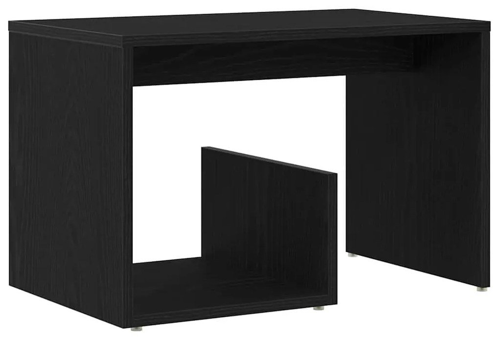 vidaXL Πλευρικό Τραπέζι Μαύρη Δρυς 59 x 36 x 38 εκ. Επεξεργασμένο ξύλο