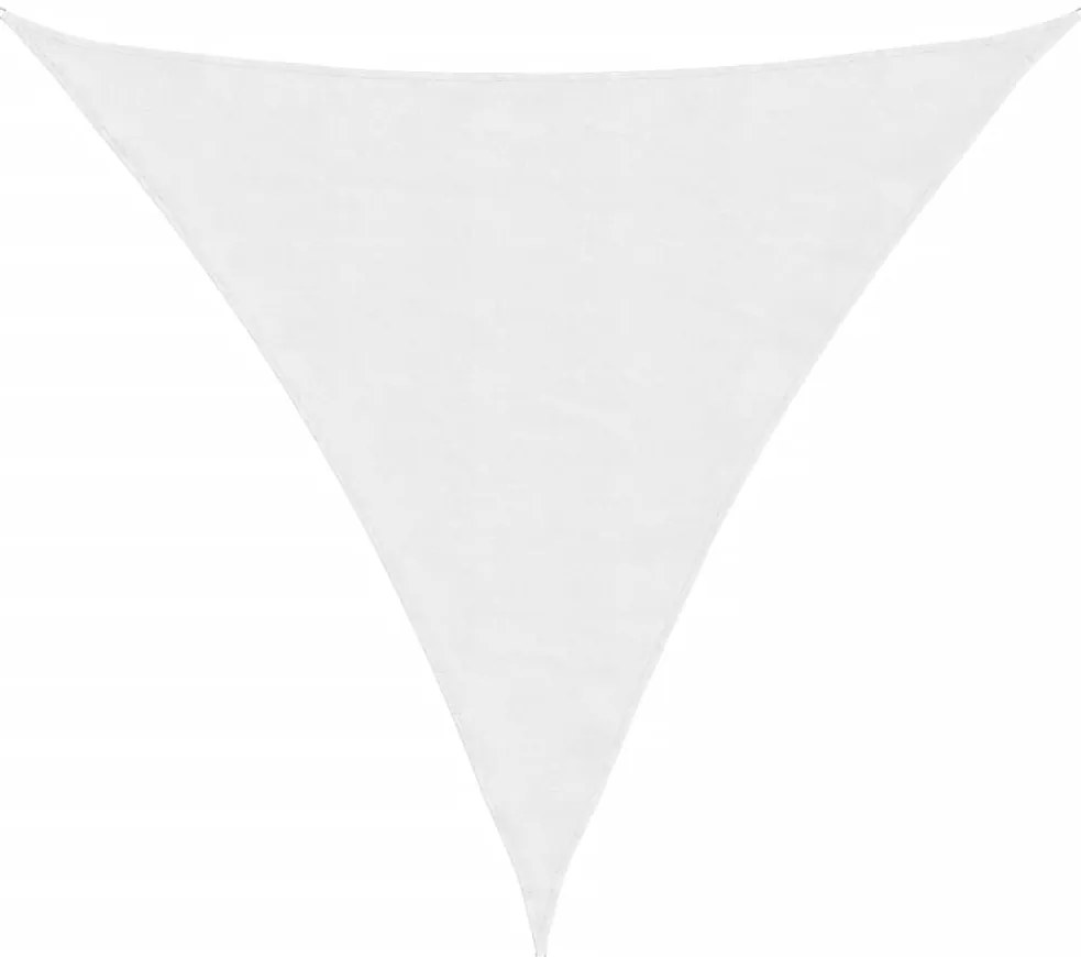 vidaXL Πανί Σκίασης Τρίγωνο Λευκό 3,6 x 3,6 x 3,6 μ. Ύφασμα Oxford