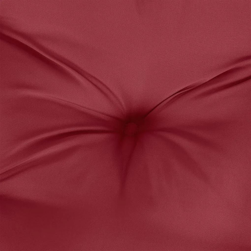 Μαξιλάρι Παλέτας Μπορντό 120 x 40 x 12 εκ. Υφασμάτινο - Κόκκινο