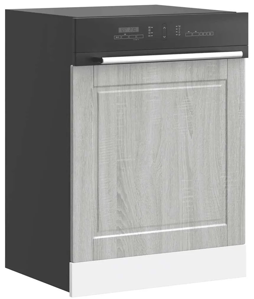vidaXL Πίνακας πλυντηρίου πιάτων Porto Γκρι Sonoma 60x1,5x67 εκ.