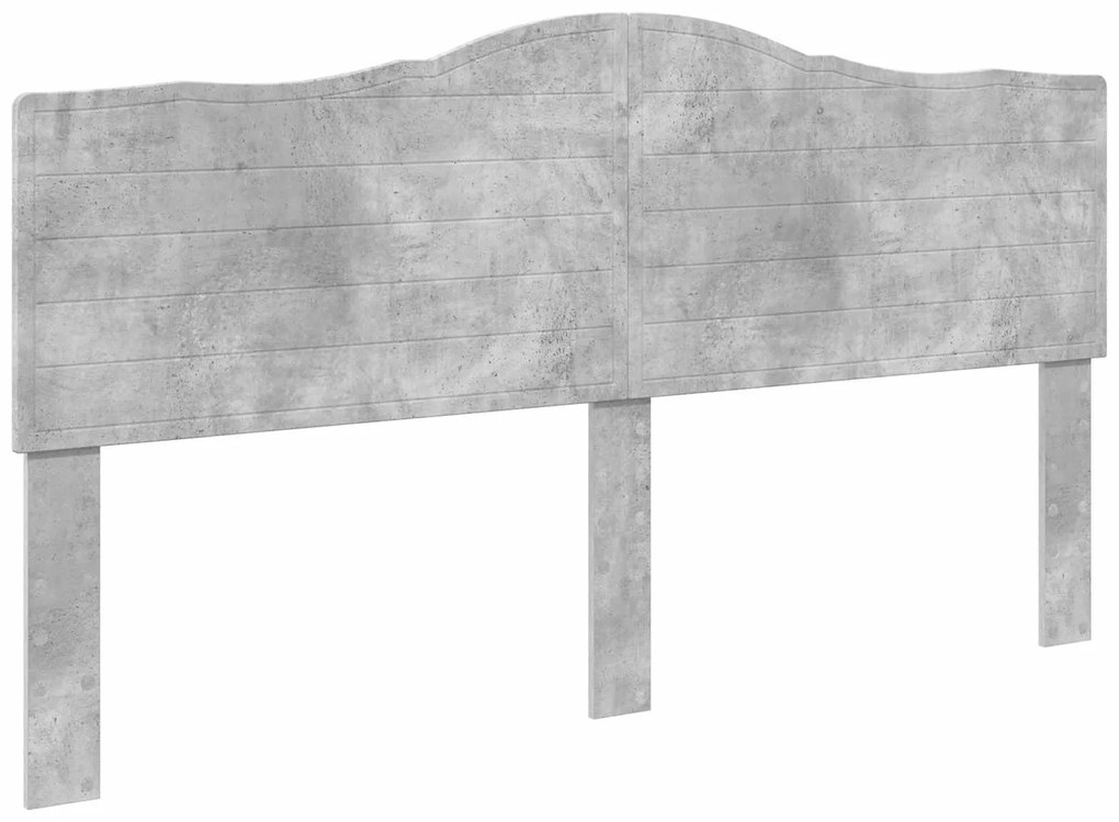 vidaXL Κρεβάτι Αποθήκης Σκυρόδεμα Γκρι 200 x 200 cm Επεξεργασμένο ξύλο