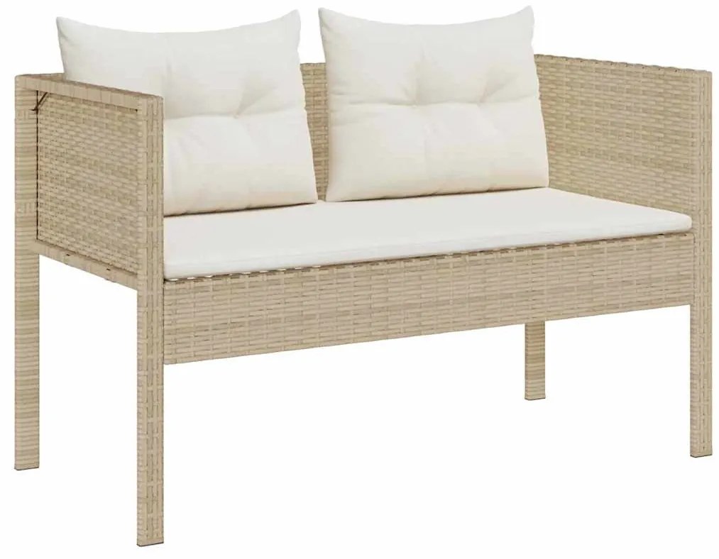 vidaXL Σετ Καναπέ Κήπου 6 pcs μπεζ και κρεμ συνθετικό ρατάν