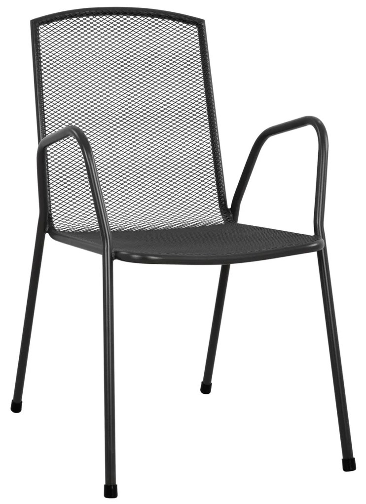 Καρέκλα - Πολυθρόνα ELIJAH C5005.01 Μεταλλική Ανθρακί 54x62x89Υ εκ. 54x62x89 εκ.