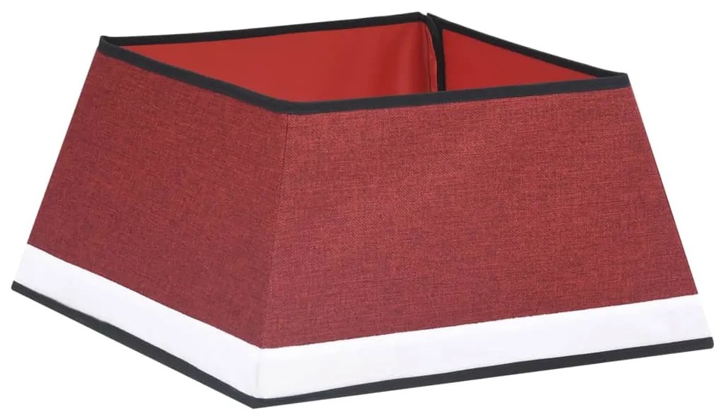 vidaXL Ποδιά Χριστουγεννιάτικου Δέντρου Λευκή 48 x 48 x 25 εκ.