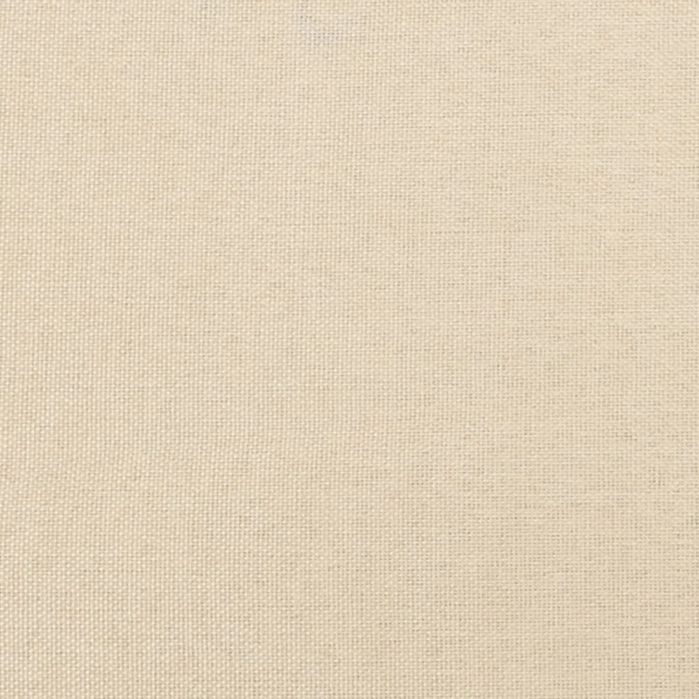 Κεφαλάρι με Πτερύγια Κρεμ 163x23x118/128 εκ. Υφασμάτινο - Κρεμ