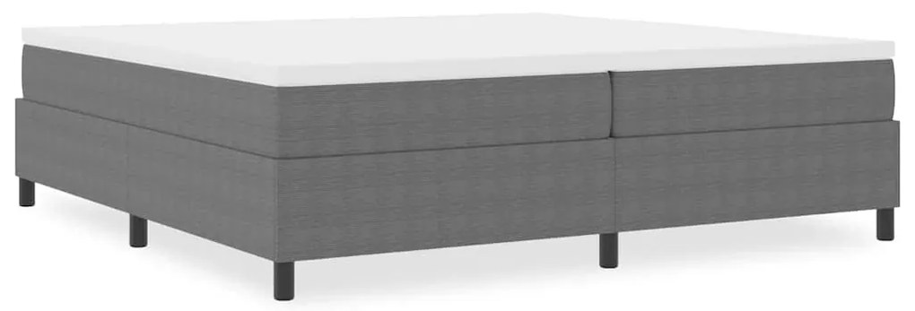 vidaXL Κρεβάτι με ελατήρια Ανοιχτό γκρι 200 x 200 cm Βελούδο