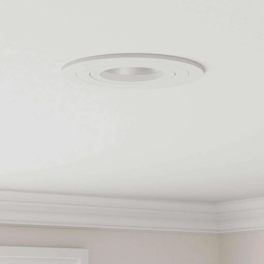 vidaXL Spotlights με προβολείς 6 pcs Λευκό 9 x 9 x cm Αλουμίνιο