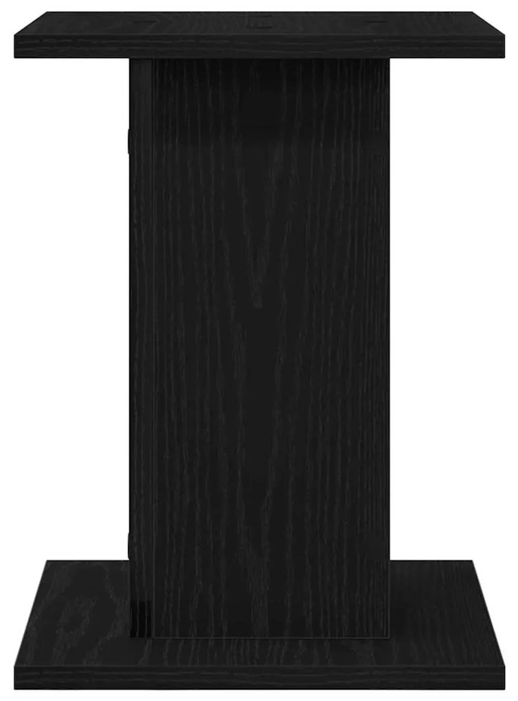 vidaXL Βάση φυτών 2 pcs Μαύρη δρυς 30 x 30 x 40 cm Επεξεργασμένο ξύλο
