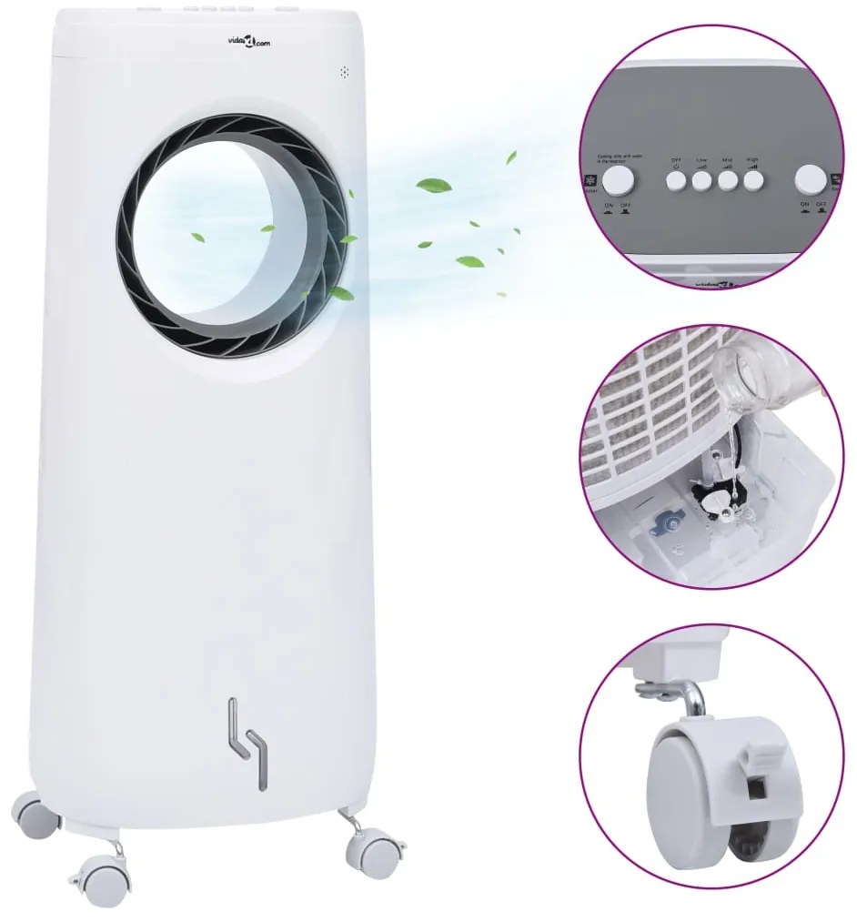 vidaXL Air Cooler Φορητό 2 σε 1 80 W