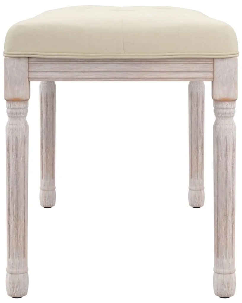 vidaXL Πάγκος Μπεζ 80 x 40 x 49 εκ. Λινός