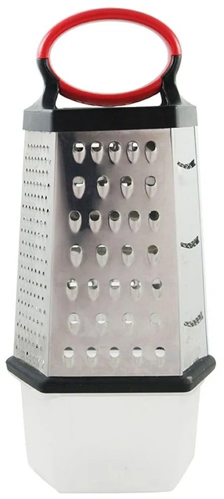 Τρίφτης Ανοξείδωτος 6 Πλευρών 01-9533 13X28cm Inox Estia Stainless Steel