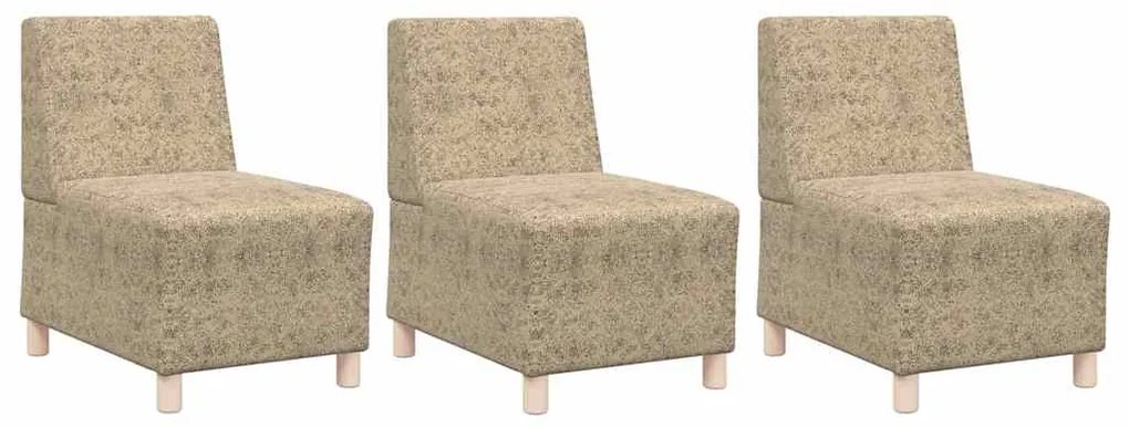 vidaXL Καθίσμα Σαλονιού 3 pcs Ανοιχτό γκρι 55 x 74 x 82 εκ.