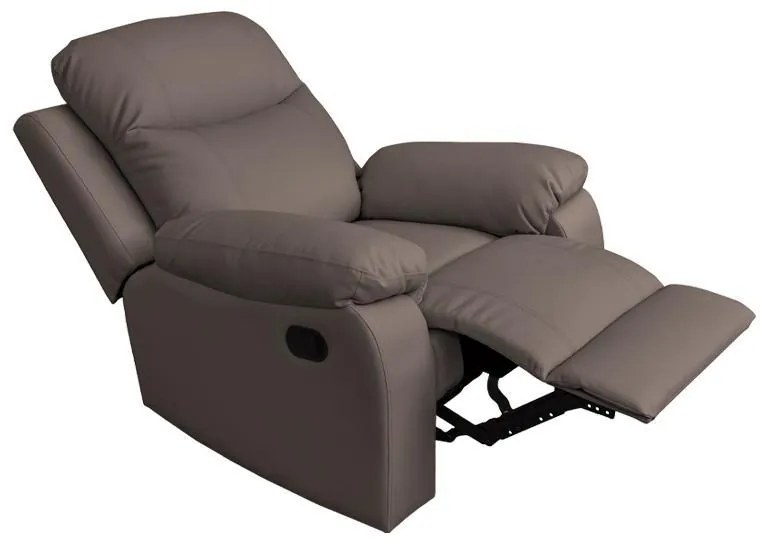 Πολυθρόνα Relax Chicago 1122 Fylliana Γκρί Τεχνόδερμα 97x90x100 εκ. 97x90x100 εκ.