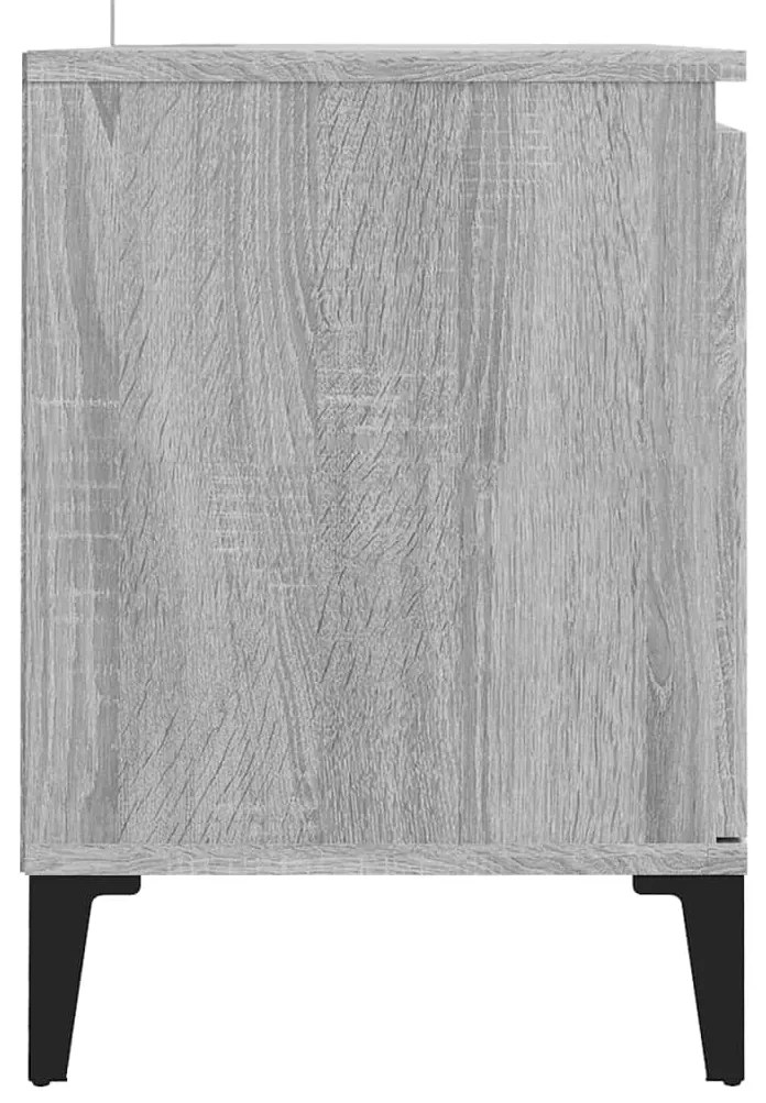 vidaXL Έπιπλο Τηλεόρασης Γκρι Sonoma 103,5x35x50 εκ. Μεταλλικά Πόδια