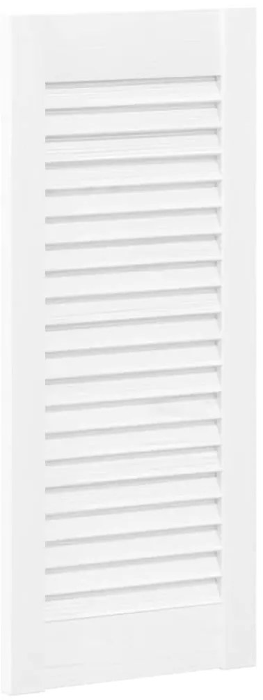 vidaXL Πόρτα ντουλαπιού Louvred Design Λευκό 61,5x29,5 cm