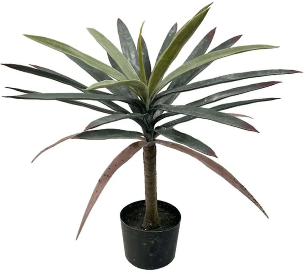 Τεχνητό Φυτό Σε Κασπώ Dracaena Palm 316-000038 62cm Green Inart Πολυπροπυλένιο
