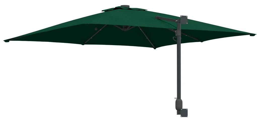 vidaXL Ομπρέλα Κήπου Πράσινο 248.5 x 247.5 x 160 εκ. ύφασμα