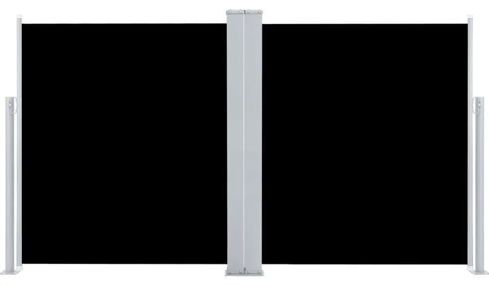 vidaXL Σκίαστρο Πλαϊνό Συρόμενο Μαύρο 140 x 600 εκ.