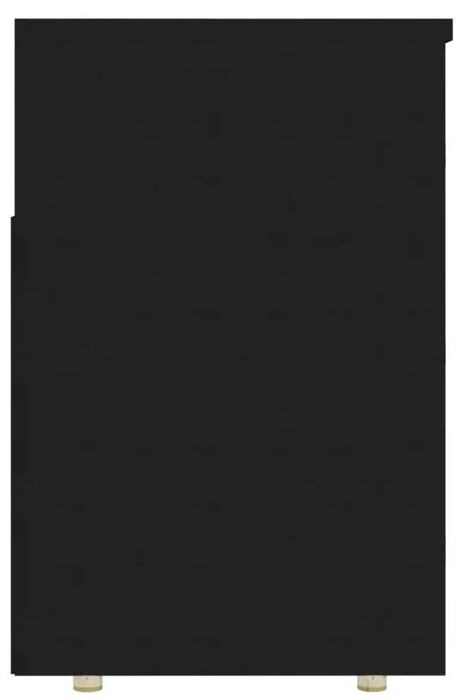 Παπουτσοθήκη Μαύρη 105 x 30 x 45 εκ. από Μοριοσανίδα - Μαύρο