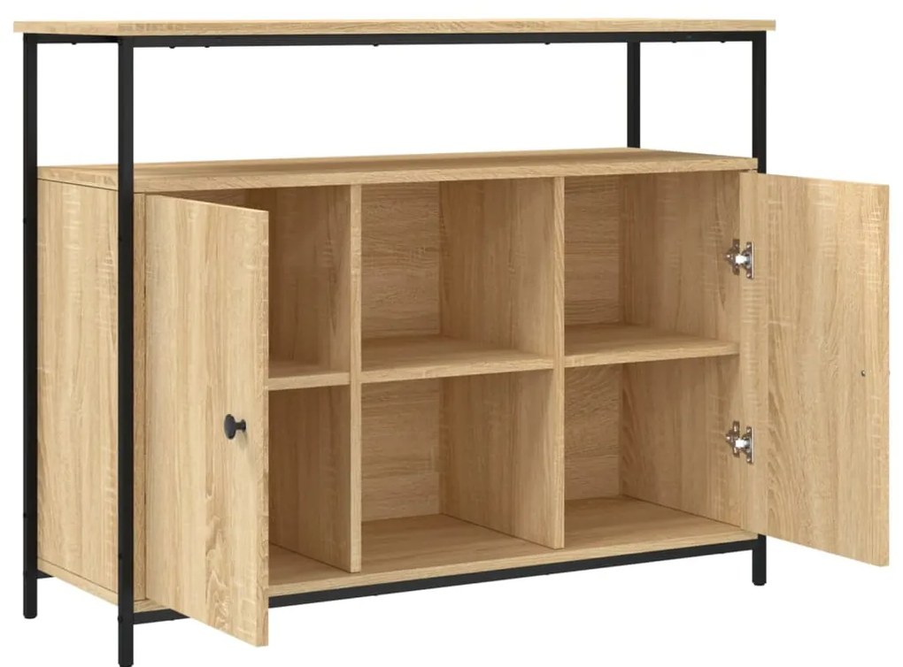 vidaXL Μπουφές Sonoma Δρυς 100x35x80 εκ. από Τεχνητό Ξύλο