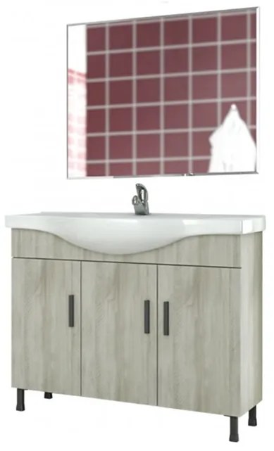 DROP Σετ επιδαπέδιου επίπλου μπάνιου, Luna 100, Slim, Beige, Drop DROP986645