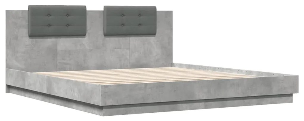 vidaXL Πλαίσιο Κρεβατιού με Κεφαλάρι και LED 160 x 200 εκ.