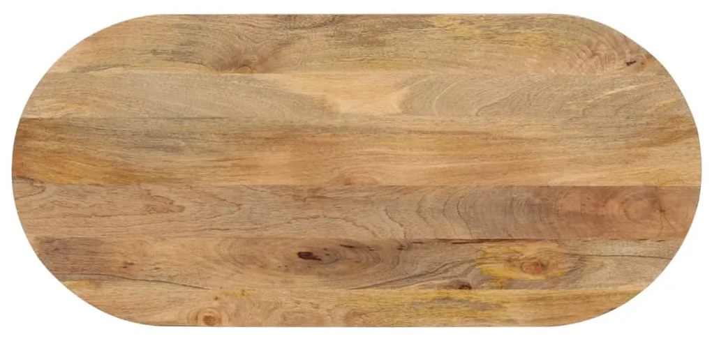 vidaXL Επιφάνεια Τραπεζιού Οβάλ 140x60x2,5 εκ. Μασίφ Ξύλο Μάνγκο