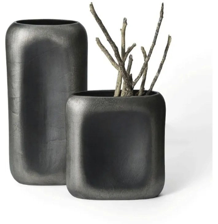 Βάζο Laval S 238040 28x10x28cm Graphite Philippi Aluminium