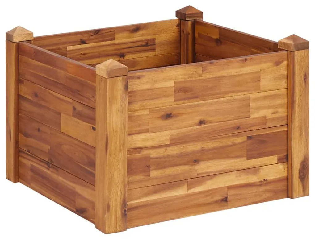 vidaXL Ζαρντινιέρα Υπερυψωμένη 60 x 60 x 44 εκ. από Μασίφ Ξύλο Ακακίας