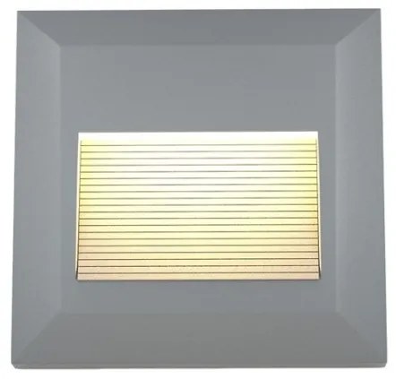 Απλίκα Φωτιστικό Τοίχου Κλιμακοστασίου IP65 LED 2W 3000K-4000K-6000K Salmon IT Lighting-80201830-Γκρι 80201830