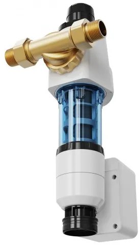 VEVOR Spin Down Filter, 40 Micron Whole House Sediment Filter for Well Water, 3/4&quot; G-M + 1&quot; G-M + 3/4&quot; G-F, 4 T/H High Flow Rate, for Whole House Water Filtration Systems, Well Water Sediment Filter