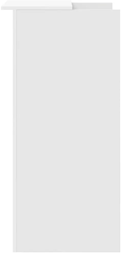 vidaXL Γραφείο υποδοχής Λευκό 55x50x103,5 cm Κατασκευασμένο ξύλο