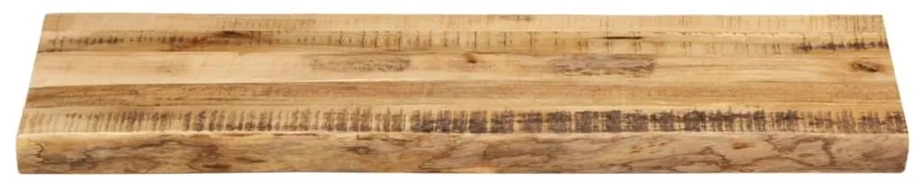 vidaXL Επιφάνεια Τραπεζιού 90x40x3,8 εκ. Live Edge Μασίφ Ξύλο Μάνγκο