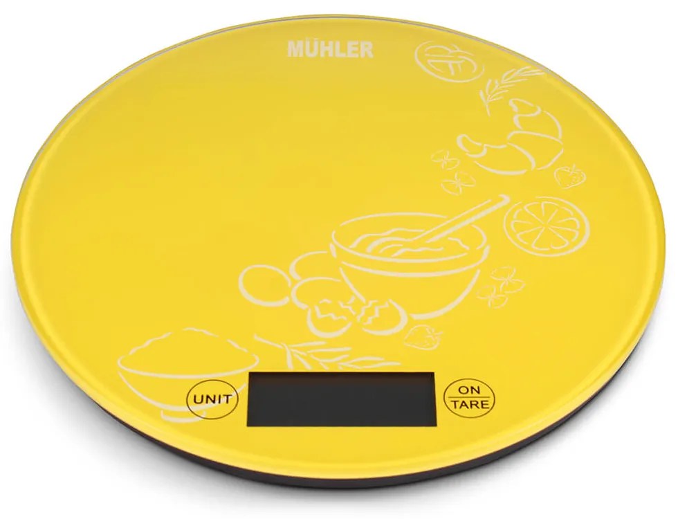 Muhler KSC-2026R Ψηφιακή Ζυγαριά Κουζίνας 1gr/5kg Yellow