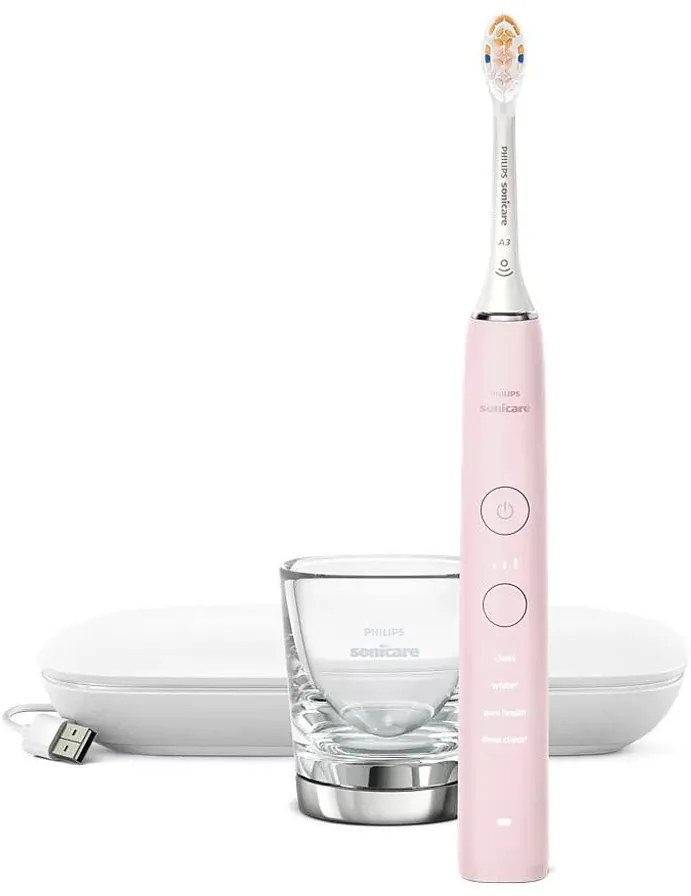 Philips HX9911/21 Sonicare Diamond Clean 9000 Ηλεκτρική Οδοντόβουρτσα, Pink Edition