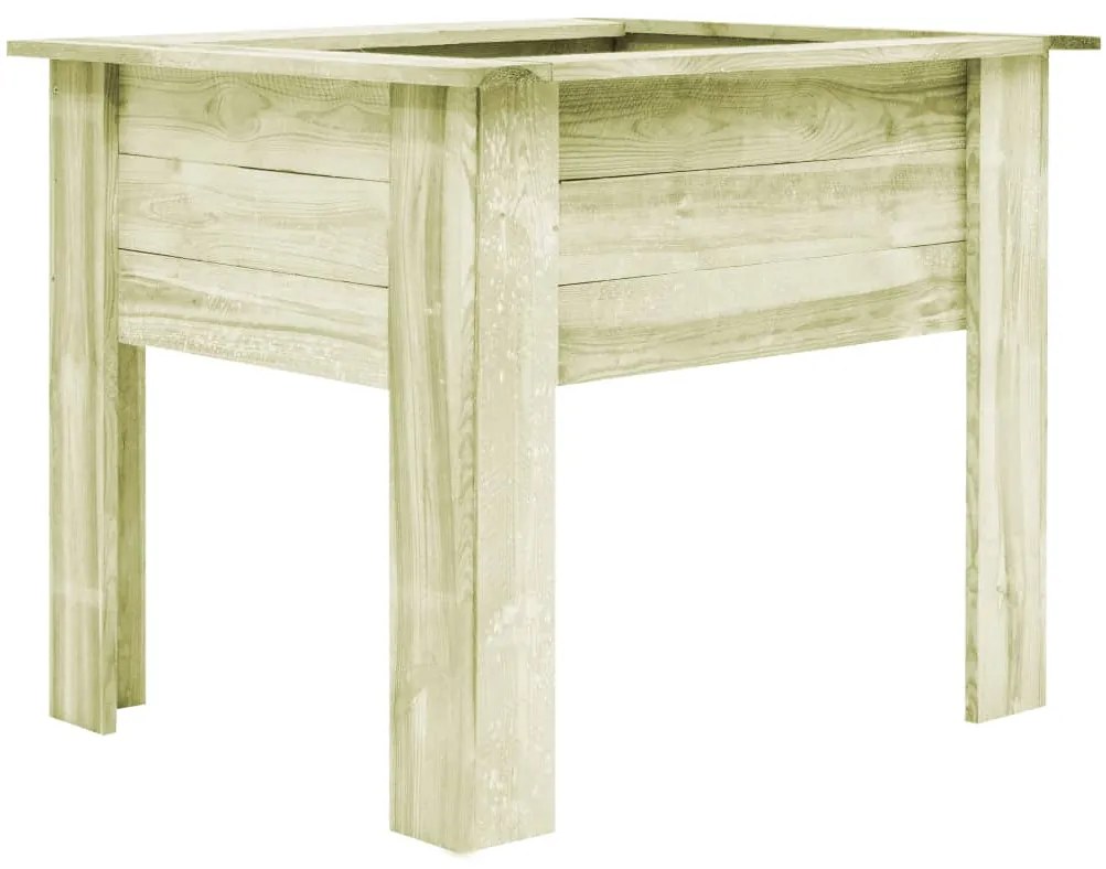 vidaXL Ζαρντινιέρα Υπερυψωμένη με Πόδια 100x80x80 εκ Εμποτ Πριστό Ξύλο