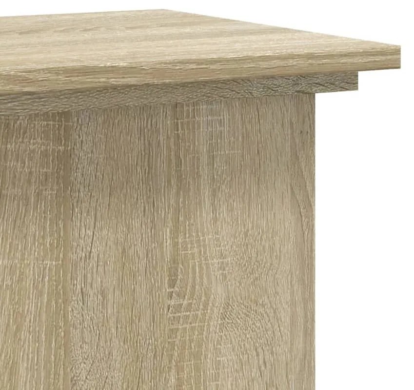 Βάσεις Φυτών Sonoma Δρυς 33x33x100εκ. Επεξεργασμένο Ξύλο - Καφέ