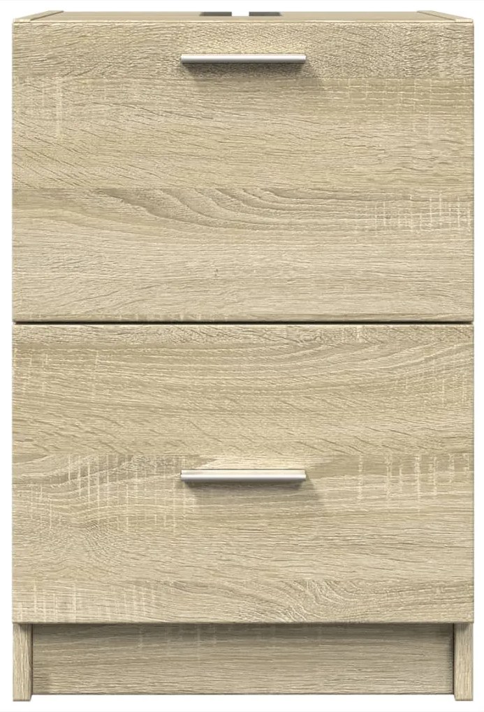 vidaXL Ντουλάπι Νιπτήρα Sonoma Δρυς 40x37x59 εκ. Επεξεργασμένο Ξύλο