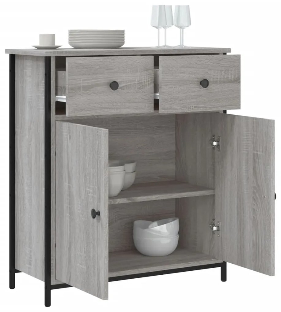 vidaXL Ντουλάπι Γκρι Sonoma 70 x 30 x 80 εκ. από Επεξεργ. Ξύλο