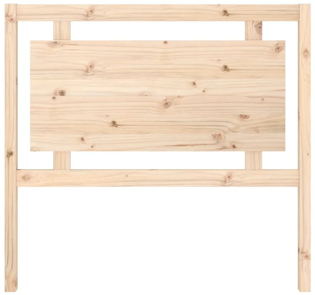 vidaXL Κεφαλάρι Κρεβατιού 105,5 x 4 x 100 εκ. από Μασίφ Ξύλο Πεύκου
