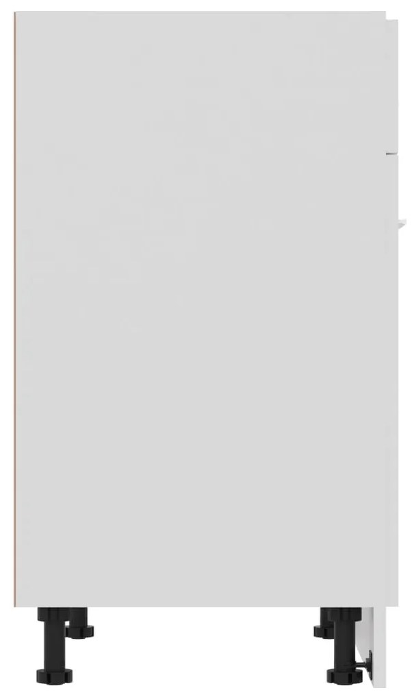 vidaXL Ντουλάπι με Συρτάρια "Lyon" Λευκό 60x46x81,5 εκ. από Τεχνητό Ξύλο