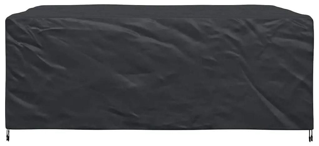 vidaXL Κάλυμμα επίπλων εξωτερικού χώρου Μαύρο 250 x 210 x 70 εκ. 210D