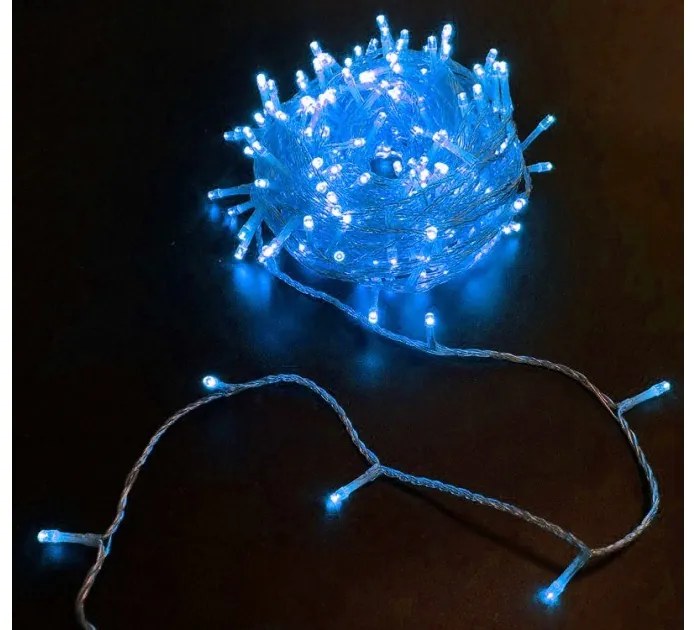 Λαμπάκια 200 Μini LED Πρόγραμμα και Σταθερά Διάφανο Καλώδιο Μπλε IP44 30-11249 Lumen-30-11249-Διάφανο 30-11249