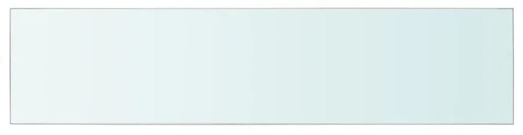 Ράφια Πάνελ 2 τεμ. Διάφανα 110 x 25 εκ. Γυάλινα - Διαφανές