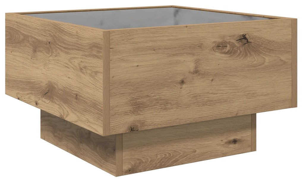 vidaXL Τραπεζάκι σαλονιού artisan δρυς 50 x 50 x 30 εκ