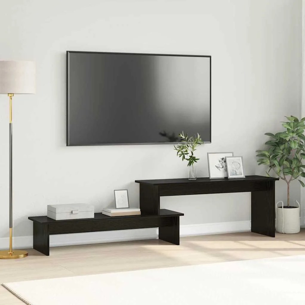 vidaXL Ντουλάπι TV Μαύρη δρυς 180 x 30 x 43 εκ. Επεξεργασμένο ξύλο