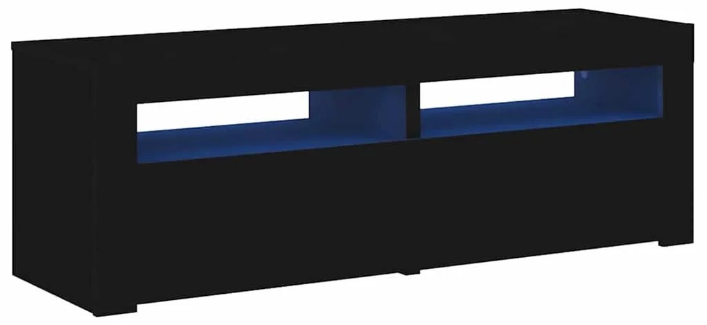 vidaXL Έπιπλο Τηλεόρασης με LED Μαύρο 120x35x40 εκ.